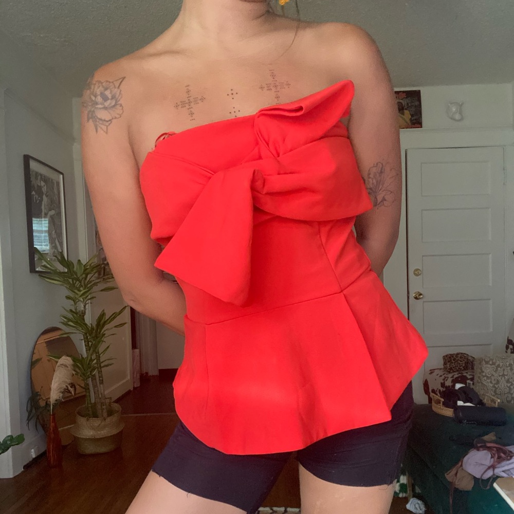 Anthropogie pepblum bustier